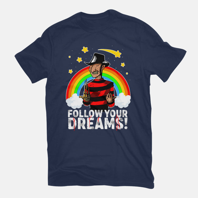 Follow All Your Dreams-womens fitted tee-Diego Oliver