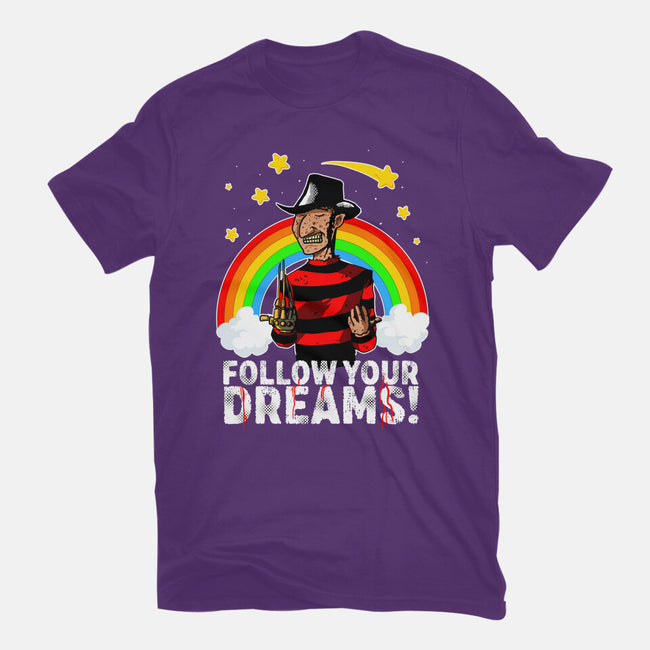 Follow All Your Dreams-womens fitted tee-Diego Oliver