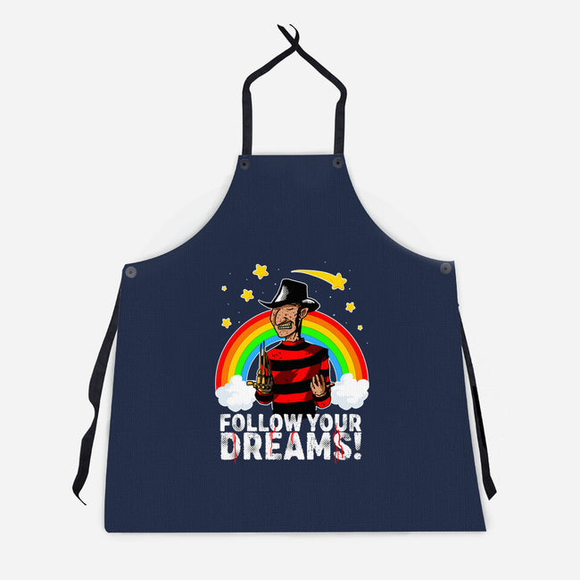 Follow All Your Dreams-unisex kitchen apron-Diego Oliver