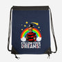 Follow All Your Dreams-none drawstring bag-Diego Oliver