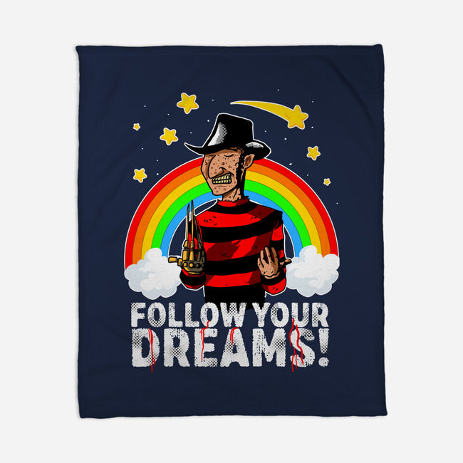 Follow All Your Dreams-none fleece blanket-Diego Oliver