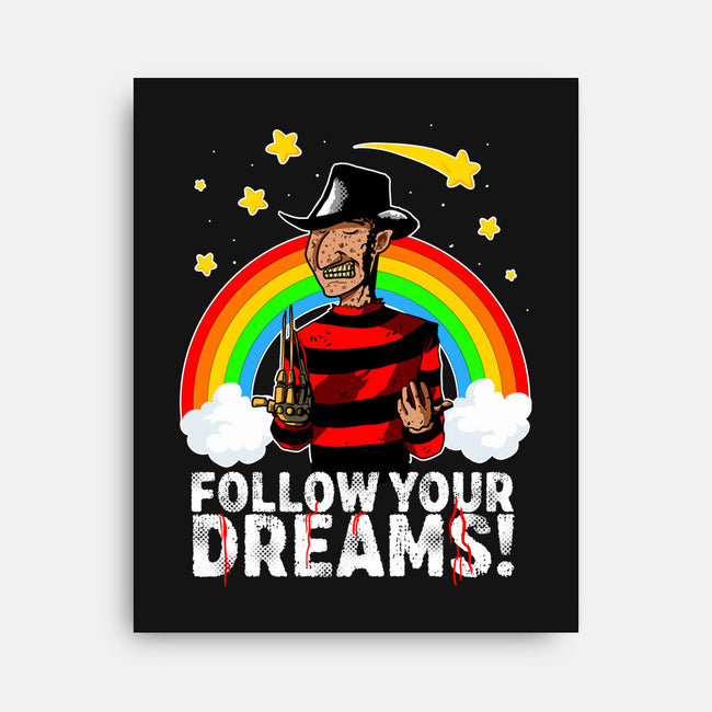 Follow All Your Dreams-none stretched canvas-Diego Oliver