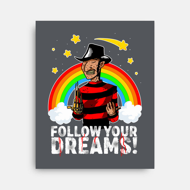 Follow All Your Dreams-none stretched canvas-Diego Oliver