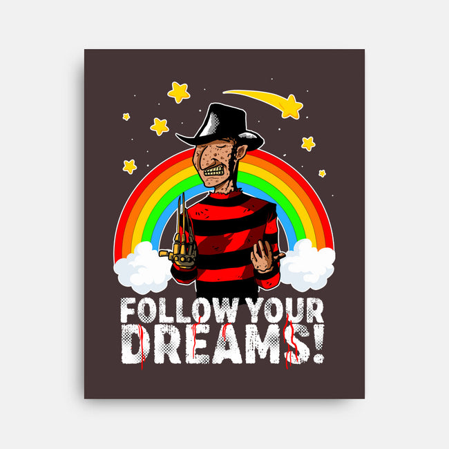 Follow All Your Dreams-none stretched canvas-Diego Oliver