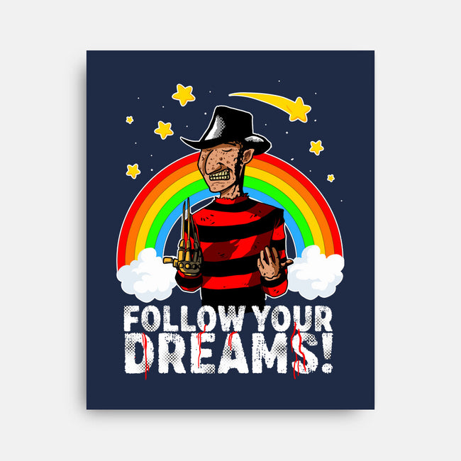 Follow All Your Dreams-none stretched canvas-Diego Oliver