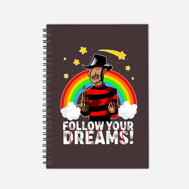 Follow All Your Dreams-none dot grid notebook-Diego Oliver