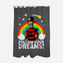 Follow All Your Dreams-none polyester shower curtain-Diego Oliver