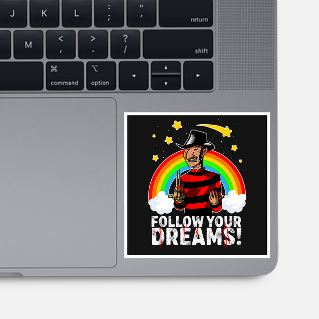 Follow All Your Dreams-none glossy sticker-Diego Oliver