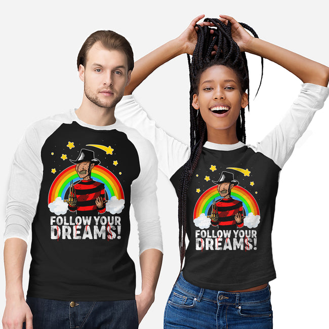 Follow All Your Dreams-unisex baseball tee-Diego Oliver