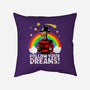 Follow All Your Dreams-none removable cover w insert throw pillow-Diego Oliver