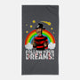 Follow All Your Dreams-none beach towel-Diego Oliver