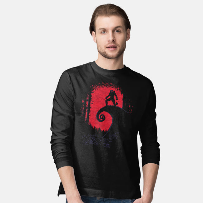 Hunt Before Christmas-mens long sleeved tee-clingcling