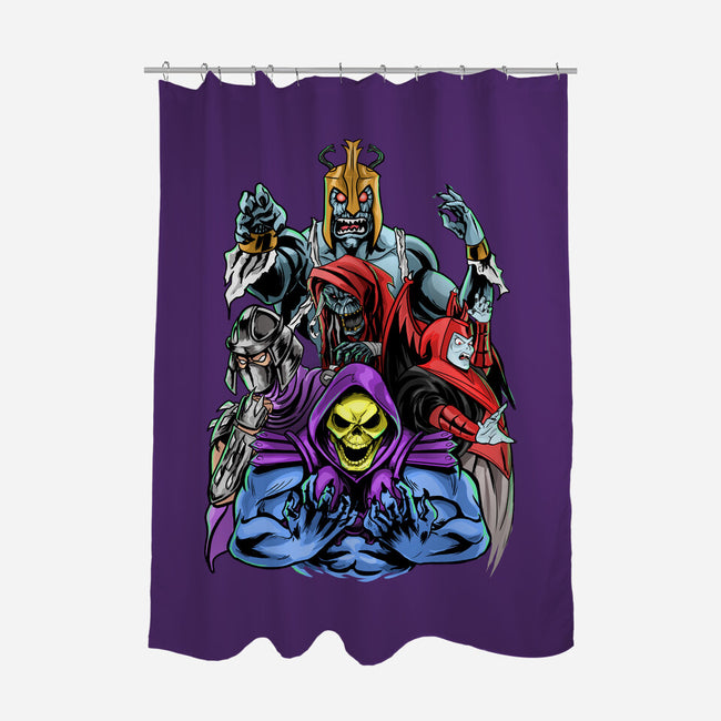 Secular Villains-none polyester shower curtain-Conjura Geek