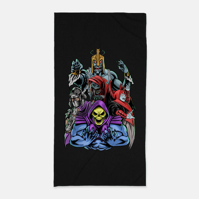 Secular Villains-none beach towel-Conjura Geek