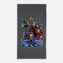 Secular Villains-none beach towel-Conjura Geek