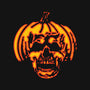 Pumpkin Skull-womens off shoulder sweatshirt-dalethesk8er