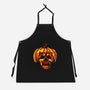 Pumpkin Skull-unisex kitchen apron-dalethesk8er