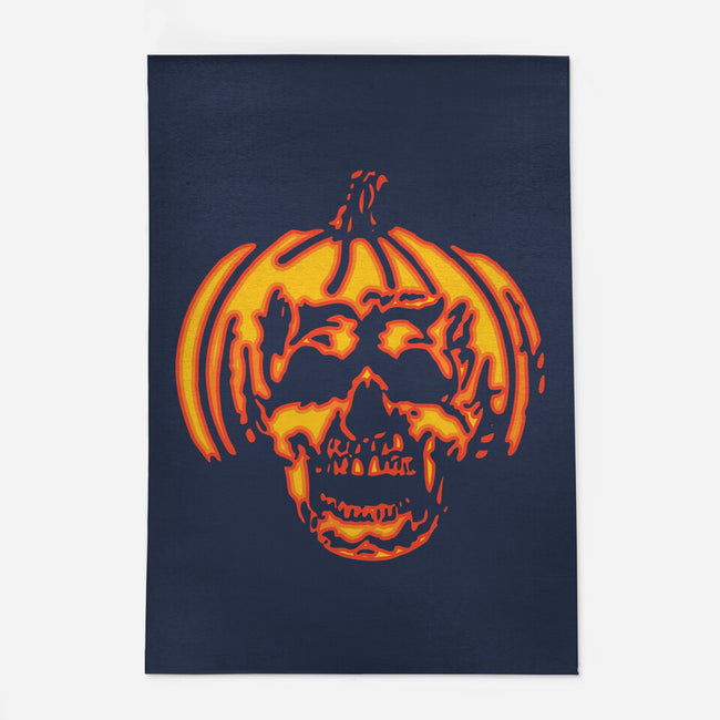 Pumpkin Skull-none indoor rug-dalethesk8er