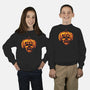Pumpkin Skull-youth crew neck sweatshirt-dalethesk8er