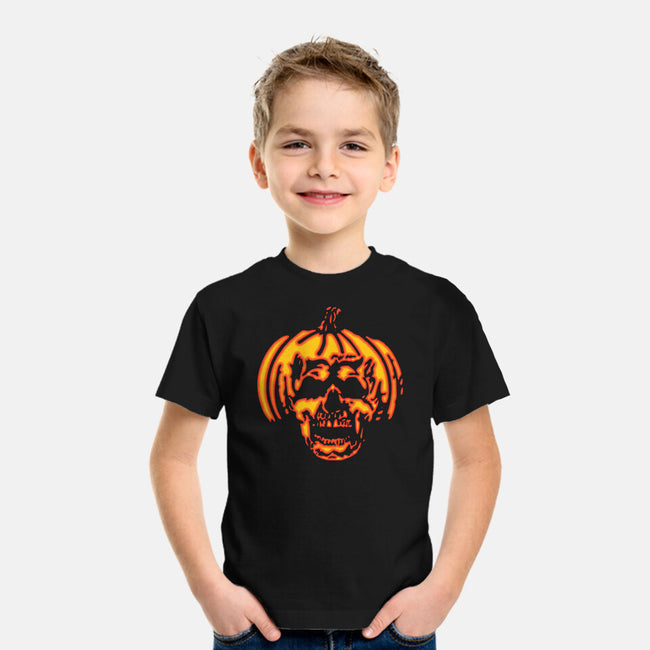 Pumpkin Skull-youth basic tee-dalethesk8er