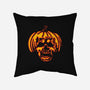 Pumpkin Skull-none removable cover w insert throw pillow-dalethesk8er