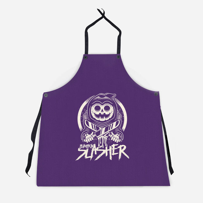 Pumpkin The Slasher-unisex kitchen apron-Logozaste