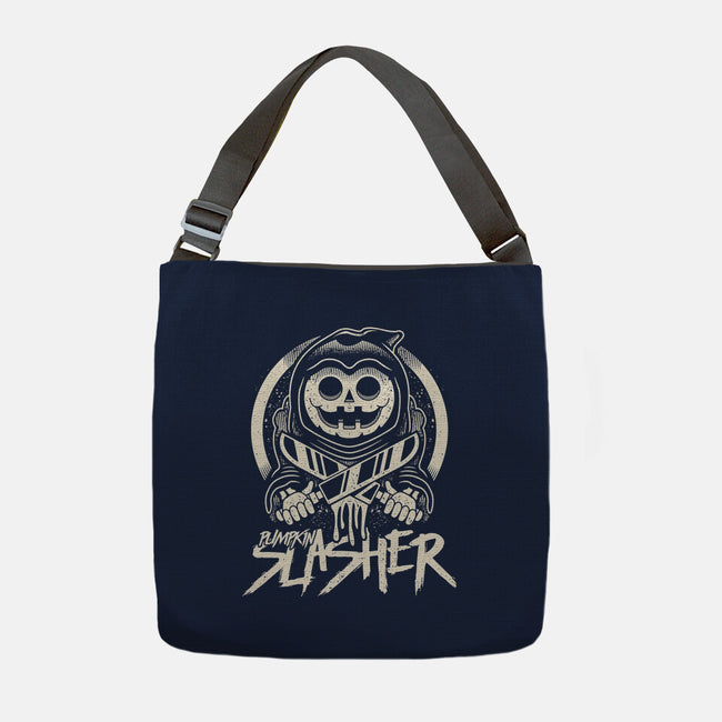 Pumpkin The Slasher-none adjustable tote bag-Logozaste