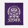 Pumpkin The Slasher-none fleece blanket-Logozaste