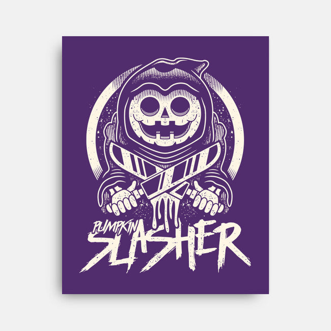 Pumpkin The Slasher-none stretched canvas-Logozaste