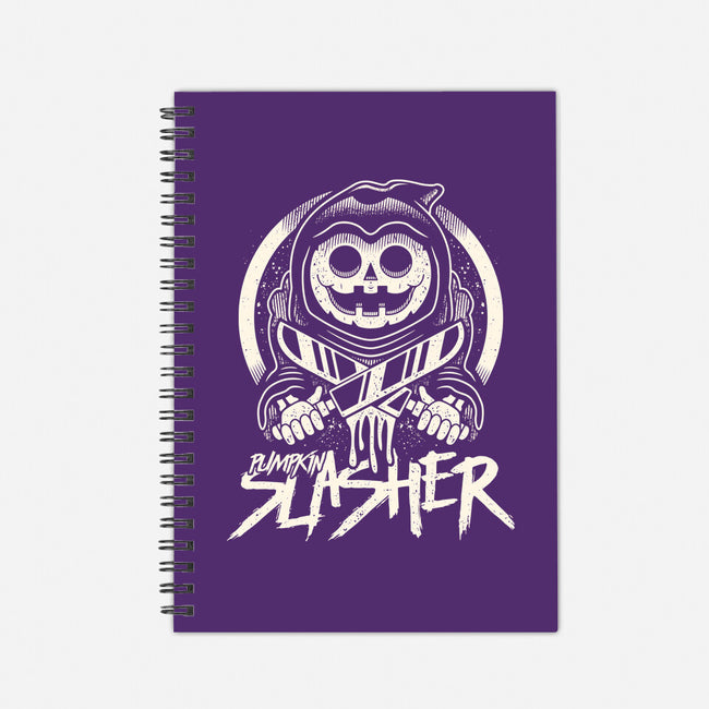 Pumpkin The Slasher-none dot grid notebook-Logozaste