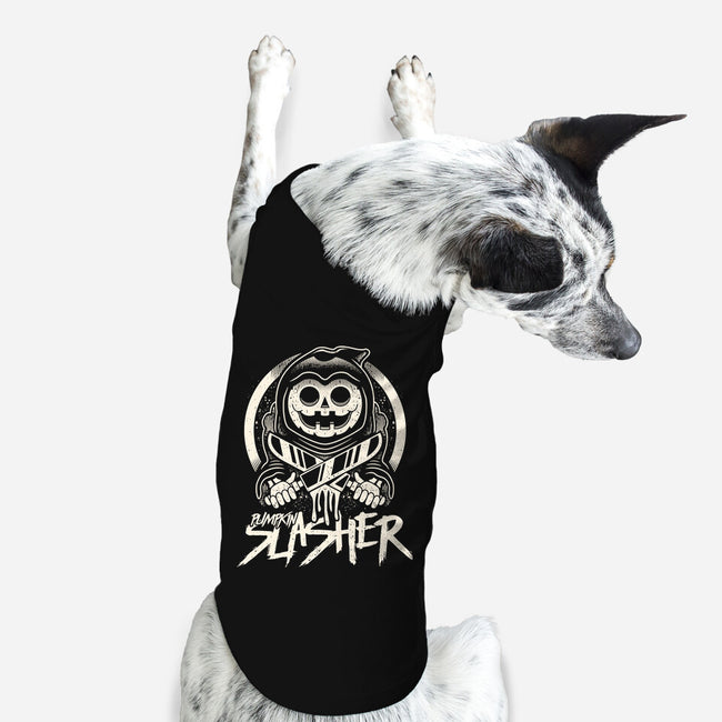 Pumpkin The Slasher-dog basic pet tank-Logozaste