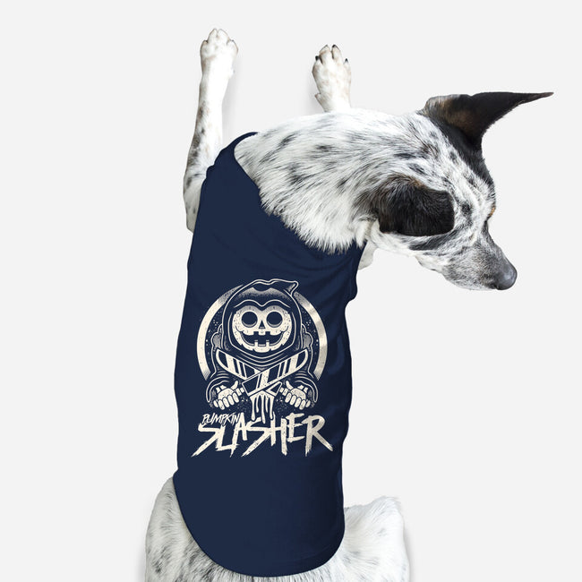 Pumpkin The Slasher-dog basic pet tank-Logozaste