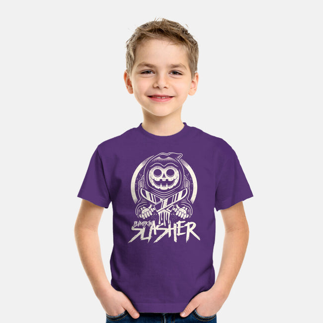 Pumpkin The Slasher-youth basic tee-Logozaste