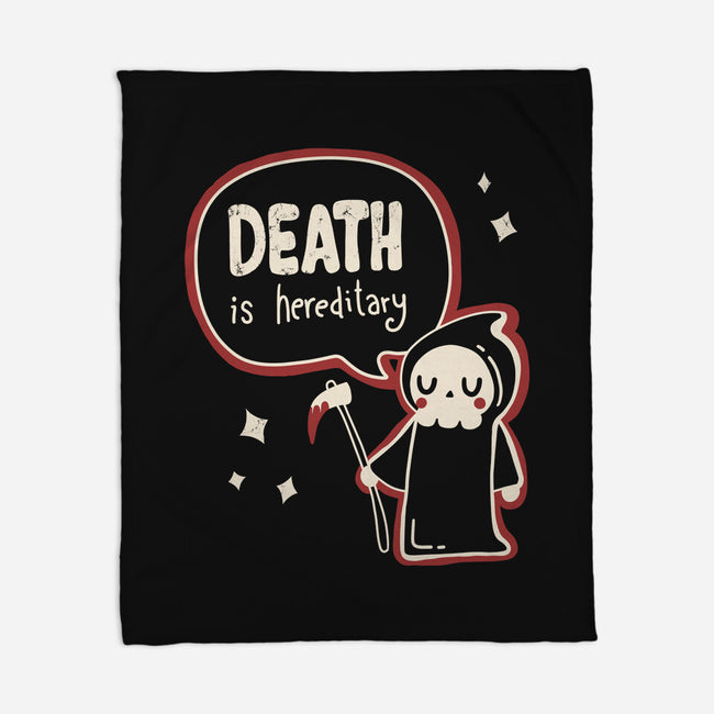 Death Is Hereditary-none fleece blanket-Mushita