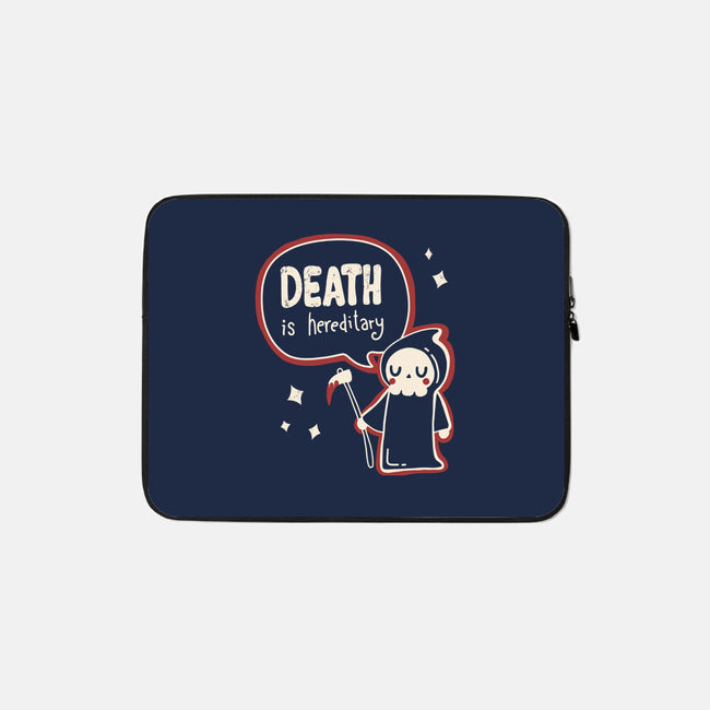 Death Is Hereditary-none zippered laptop sleeve-Mushita