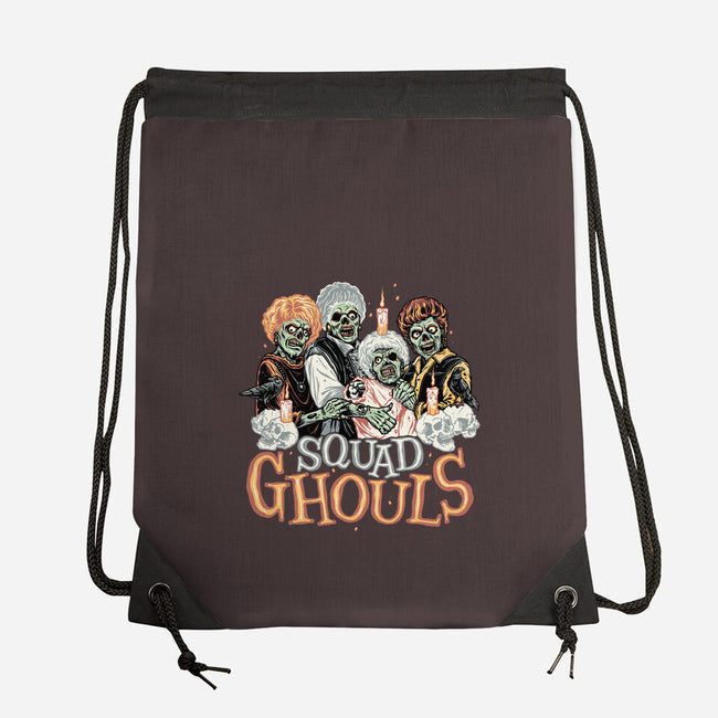 Squad Ghouls-none drawstring bag-momma_gorilla