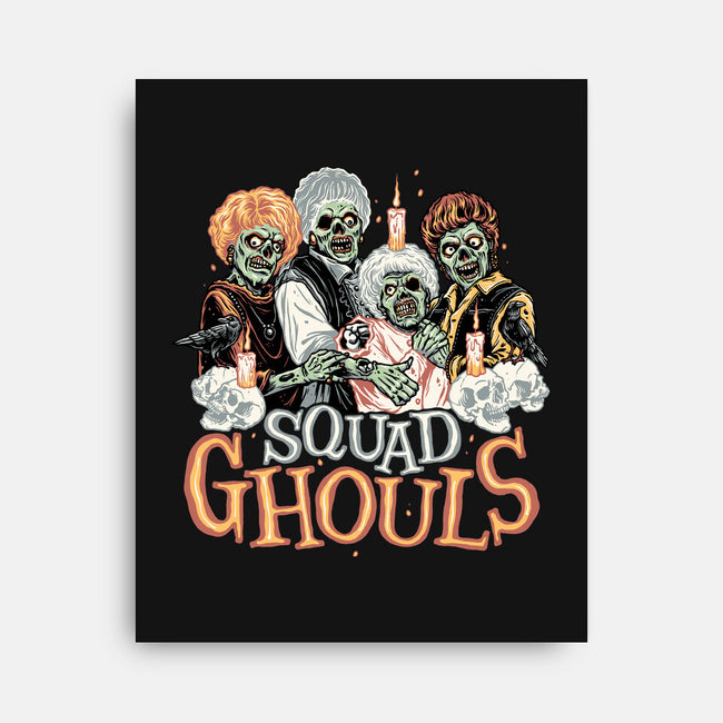 Squad Ghouls-none stretched canvas-momma_gorilla