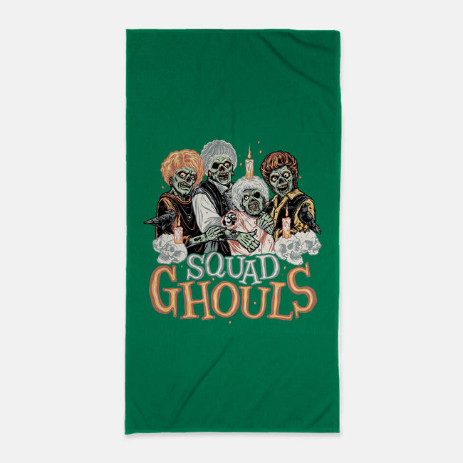 Squad Ghouls-none beach towel-momma_gorilla