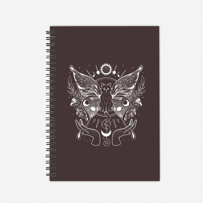 Metamorfurry Mystic Cat-none dot grid notebook-eduely