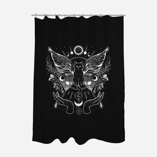 Metamorfurry Mystic Cat-none polyester shower curtain-eduely