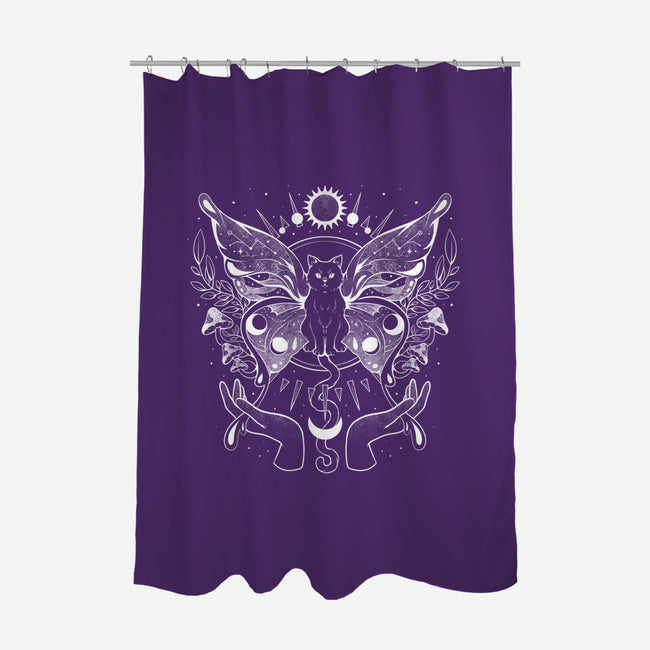 Metamorfurry Mystic Cat-none polyester shower curtain-eduely