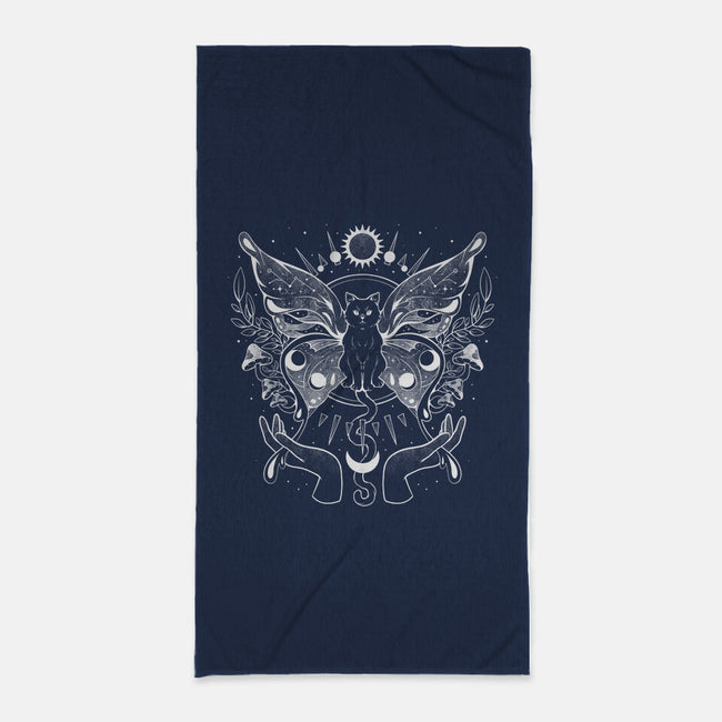 Metamorfurry Mystic Cat-none beach towel-eduely