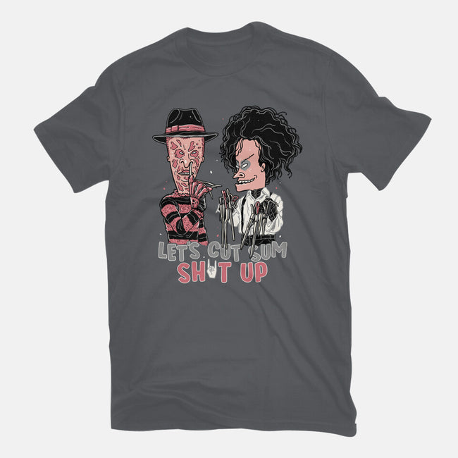 Let's Cut Stuff Up-womens basic tee-momma_gorilla