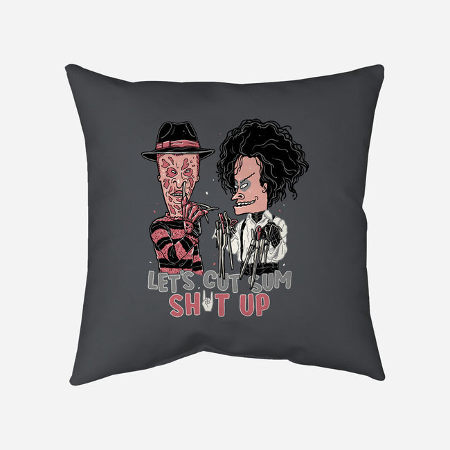 Let's Cut Stuff Up-none removable cover w insert throw pillow-momma_gorilla