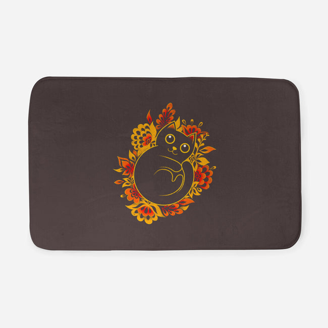 Hello Autumn-none memory foam bath mat-erion_designs