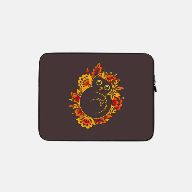Hello Autumn-none zippered laptop sleeve-erion_designs