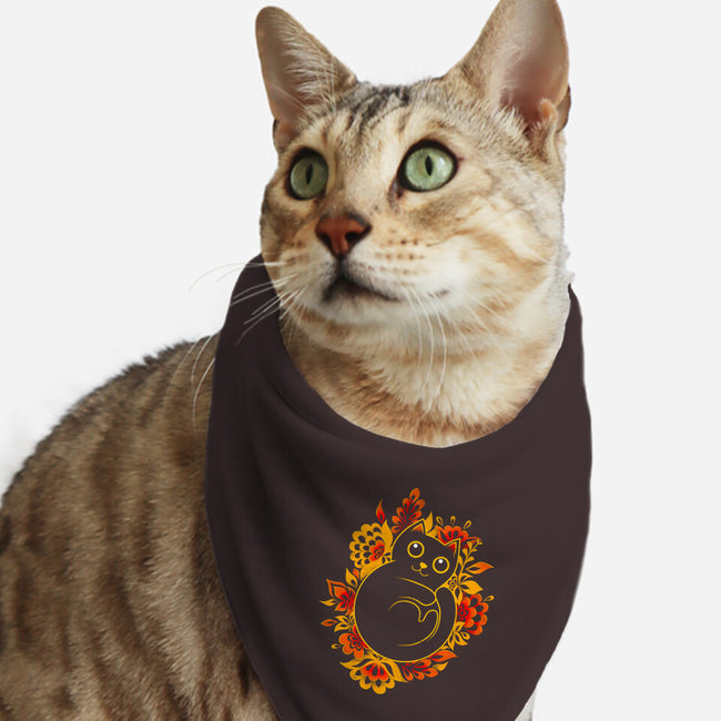 Hello Autumn-cat bandana pet collar-erion_designs