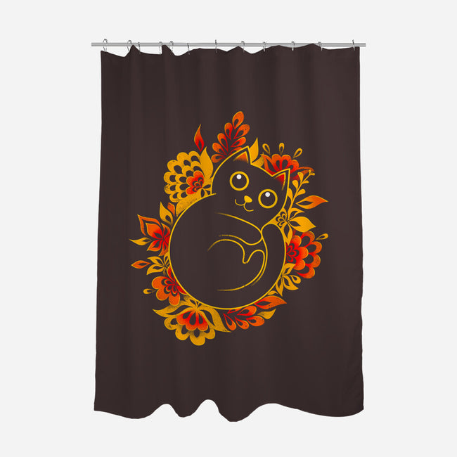 Hello Autumn-none polyester shower curtain-erion_designs