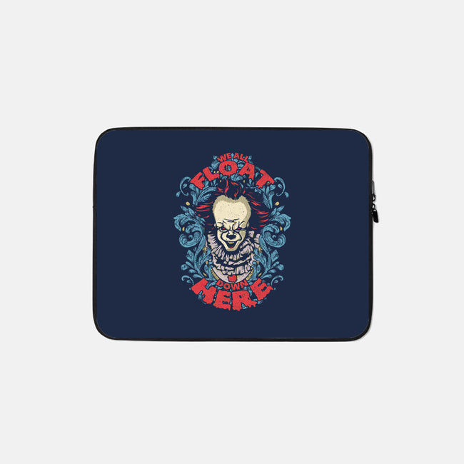 We All Float Down Here-none zippered laptop sleeve-turborat14