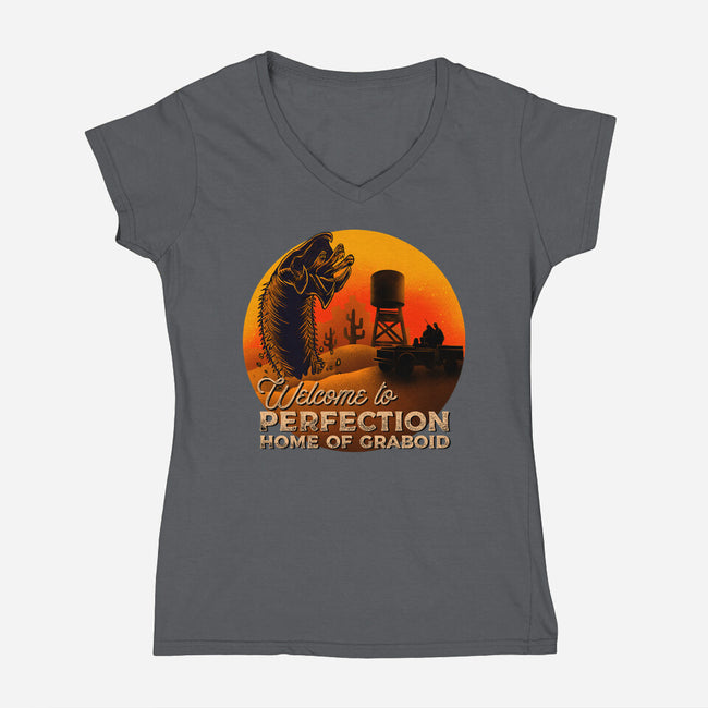 Tremor-womens v-neck tee-Gomsky